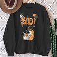 Boo Kids Book Lover Ghost Halloween Librarian Sweatshirt Gifts for Old Women