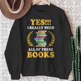 Book Reading Books Library Reading Rat Bookworm Sweatshirt Gifts for Old Women