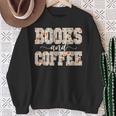 Books & Coffee Floral Sweatshirt Gifts for Old Women