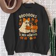 Books And BER Months Fall Librarian Reading Halloween Sweatshirt Gifts for Old Women