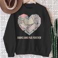 Books And Pajamas Reading Bedtime Sweatshirt Gifts for Old Women