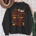 Books And Pumpkin Spice Cute Fall Aesthetic Sweatshirt Gifts for Old Women