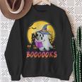 Boooks Cute Ghost Book Reading Halloween 2022 Teacher For Men Women Kids Sweatshirt Gifts for Old Women