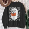 Booooks Cute Ghost Reading Books Halloween For Teacher &Kids Sweatshirt Gifts for Old Women