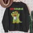 Catasaurus T-Rex Cat Kitten Dinosaur Feline Dino Dragon スウェットシャツ 年配の女性への贈り物