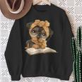 Cute Dog Reading Book Bandana Pup Reader Sweatshirt Gifts for Old Women Cute Dog Reading Book Bandana Pup Reader Sweatshirt Gifts for Old Women