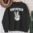 Deuces Finger Deuces 長袖tシャツ スウェットシャツ 年配の女性への贈り物