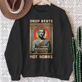 Drop Beats Not Bombs 反戦仏平和 スウェットシャツ 年配の女性への贈り物