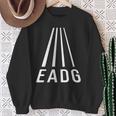 Eadg 4弦 ベースギタープレーヤー ベーシストパースペクティブ 長袖tシャツ スウェットシャツ 年配の女性への贈り物