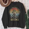 Easily Distracted By Dogs And Books Retro Vintage Dogs Lover Sweatshirt Gifts for Old Women Easily Distracted By Dogs And Books Retro Vintage Dogs Lover Sweatshirt Gifts for Old Women
