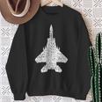 F-15 イーグルジェットファイター スウェットシャツ 年配の女性への贈り物