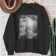 Catelfie With Ufos Cosmic Catpace Cat スウェットシャツ 年配の女性への贈り物