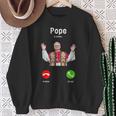 Pope Leo Xiv Is Calling Catholic Humor メンズ レディース スウェットシャツ 年配の女性への贈り物
