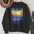 Galaxirginia Usa 山景色 サンセットスタイルデザイン スウェットシャツ 年配の女性への贈り物