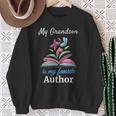My Grandson Is My Favorite Author For Book Lovers Sweatshirt Gifts for Old Women