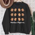 Haniwa Figures はにわ 古墳 ダンス 踊り 歴史 考古学 スウェットシャツ 年配の女性への贈り物