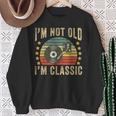 I'm Not Old I'm Classic ビニールレコード レトロ ビンテージ音楽 スウェットシャツ 年配の女性への贈り物