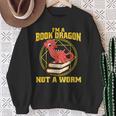 I'm A Book Dragon Not A WormShirt Bookworm Reading Sweatshirt Gifts for Old Women