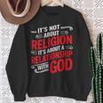 It's A Relationship With God Not Religion スウェットシャツ 年配の女性への贈り物