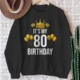 It's My 80Th Birthday Party 80歳 誕生日 メンズ レディース スウェットシャツ 年配の女性への贈り物