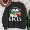 Just A Girl Who Loves Books Lover Bookworm Librarian Reading Sweatshirt Gifts for Old Women