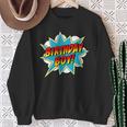 Kids Birthday Boy Superhero Boys Birthday Comic Book Sweatshirt Gifts for Old Women