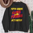 Kids Fifth Grade Superpower Superhero Comic Book First Day School Sweatshirt Gifts for Old Women