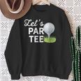 Let's Par ゴルフボール ティーピン付き 面白いゴルフクラブtシャツ スウェットシャツ 年配の女性への贈り物