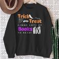 Librarian Halloween Trick Or Treat Bat & Books Sweatshirt Gifts for Old Women