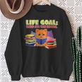Life Goals Read All The Books I Book Worm I Book Lover Sweatshirt Gifts for Old Women