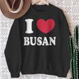I Love Busan 釜山が大好きです スウェットシャツ 年配の女性への贈り物