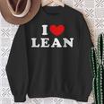 I Love Lean 私は愛する Lean スウェットシャツ 年配の女性への贈り物
