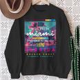 I Love Miami & Miami Loves Me Cool Miami Illustration スウェットシャツ 年配の女性への贈り物