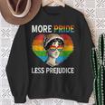 More Pride Less Prejudice Pride Month Lgbtq ゲイ レズビアン スウェットシャツ 年配の女性への贈り物
