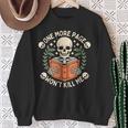 One More Page Won't Kill Me Reading Skeleton Read Book Sweatshirt Gifts for Old Women