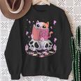 Pastel Goth Kawaii Occult Cute Cat Reading Pentacle Book For Men Women Sweatshirt Gifts for Old Women Pastel Goth Kawaii Occult Cute Cat Reading Pentacle Book For Men Women Sweatshirt Gifts for Old Women