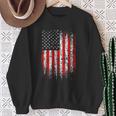 Patriotic 4Th Of July Pocket Usa American Flag On Back Of Sweatshirt Gifts for Old Women