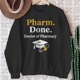 Pharm Done ドクターオブファーマシー 卒業式 スウェットシャツ 年配の女性への贈り物