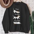 Posetretchavasanaジャック・ラッセル・テリア犬 長袖tシャツ スウェットシャツ 年配の女性への贈り物