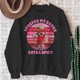 I Prefer My Books Extra Spicy Book Lovers Sweatshirt Gifts for Old Women