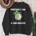 Pretend I Am A Cantaloupe メロン コスチューム マスクメロン スウェットシャツ 年配の女性への贈り物