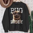 Pug Daddyパグパグパグパグパグパグお父さん犬お父さん父の日甘いパグパグお父さん スウェットシャツ 年配の女性への贈り物