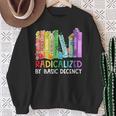 Radicalized By Basic Decency Books Women Girl Rainbow LGBT Sweatshirt Gifts for Old Women