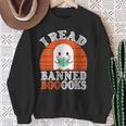 I Read Banned Booooks Banned Books Reader Sweatshirt Gifts for Old Women