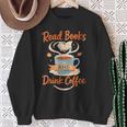 Read Books And Drink Coffee Cozy Book Lover Sweatshirt Gifts for Old Women