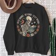 Read Books Be Kind Stay Weird Skull Bookish Boho Cute Sweatshirt Gifts for Old Women