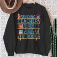 Reading Books Reading Teacher Sweatshirt Gifts for Old Women