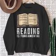 Reading Fundamental Books Lover Bookworm Reader Literature Sweatshirt Gifts for Old Women