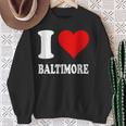 Red Heart I Love Baltimore スウェットシャツ 年配の女性への贈り物