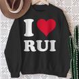 Red Heart I Love Rui スウェットシャツ 年配の女性への贈り物